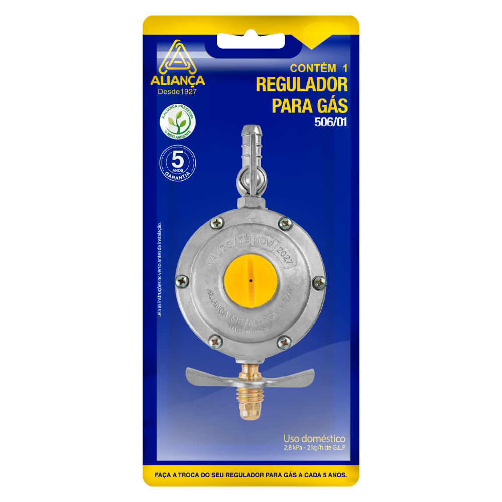Regulador Gás sem Mangueira GD 506 Aliança